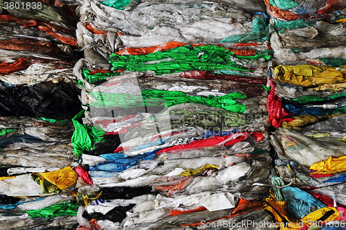 Image of color plastic garbage