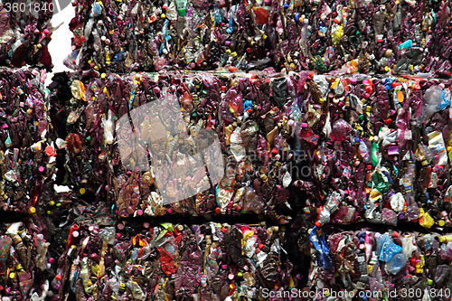 Image of plastic pet bottle garbage