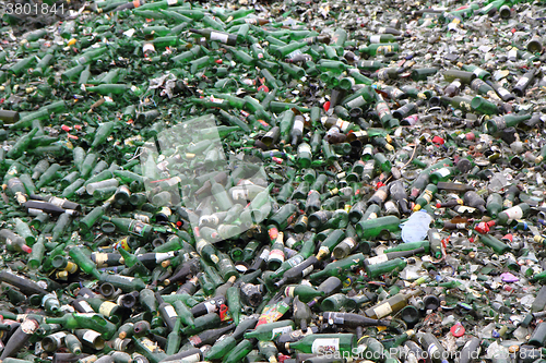 Image of glass bottle garbage