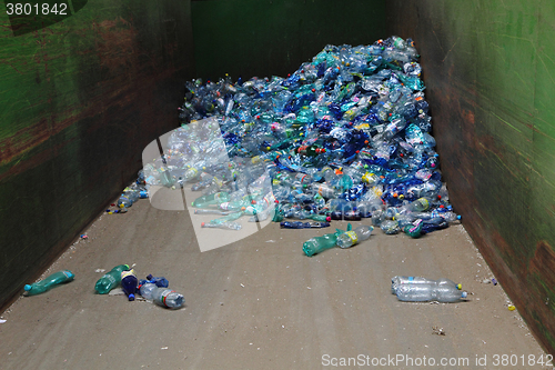 Image of plastic pet bottle garbage