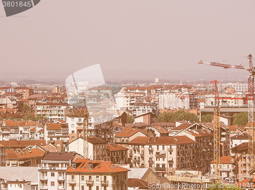 Image of Aerial view of Turin vintage