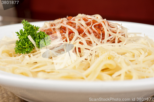 Image of pasta with meat