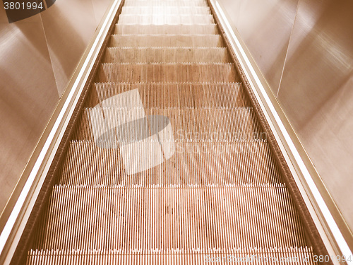 Image of  Escalator stair vintage