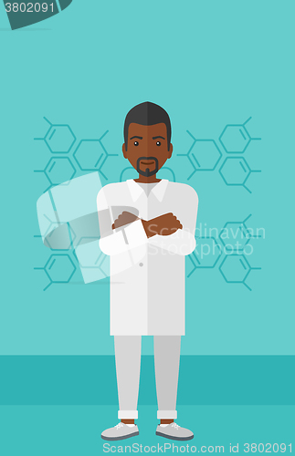 Image of Male laboratory assistant.