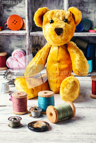 Image of Accessories for needlework, soft toy