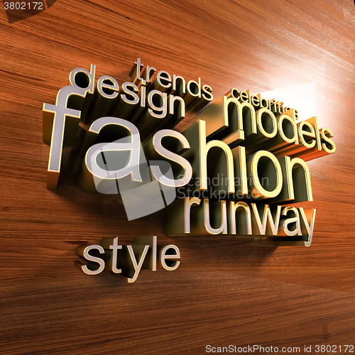 Image of Fashion words cloud
