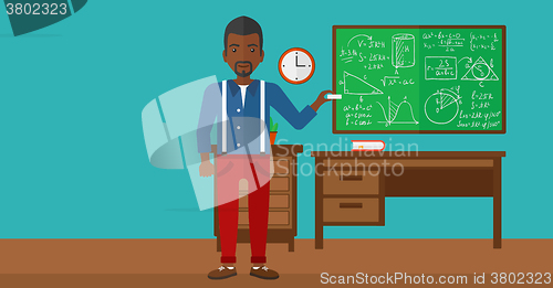 Image of Man with chalk in hand.