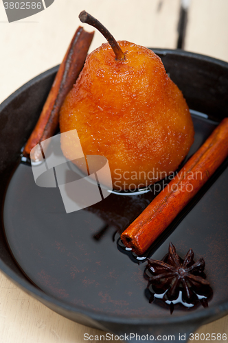 Image of poached pears delicious home made recipe 