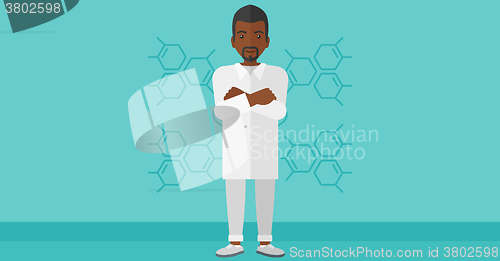 Image of Male laboratory assistant.