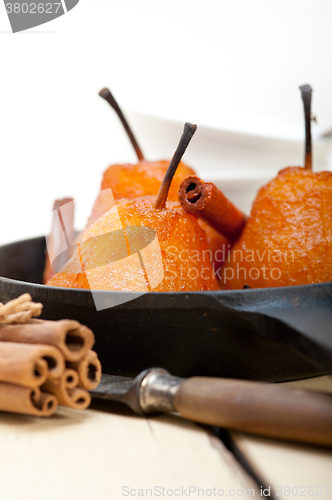 Image of poached pears delicious home made recipe 