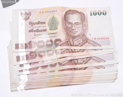 Image of Thailand money on white