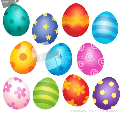 Image of Decorated Easter eggs theme image 1