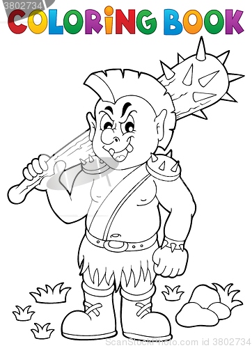 Image of Coloring book orc theme 1