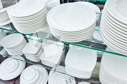 Image of new white plates