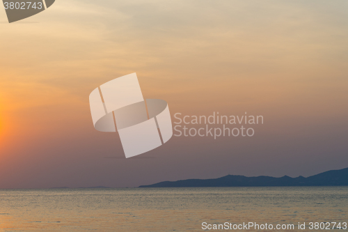 Image of orange sea sunset