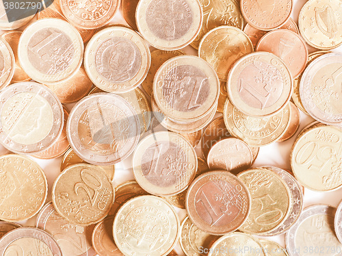 Image of  Euro coins vintage