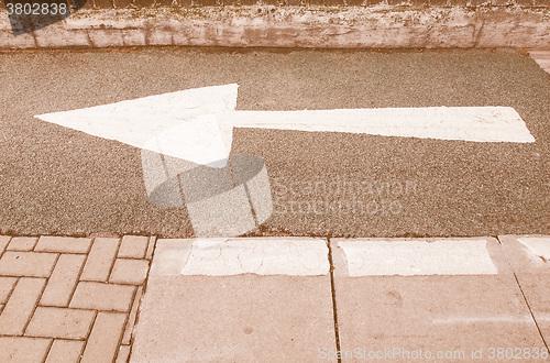 Image of  Arrow sign vintage