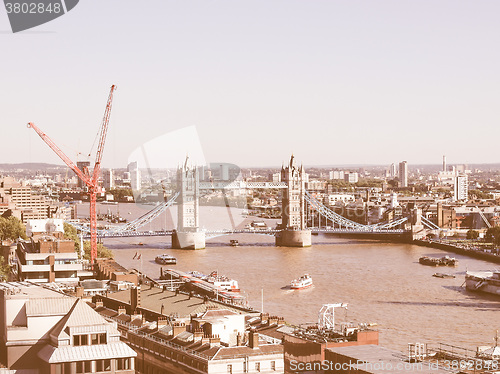 Image of Tower Bridge London vintage