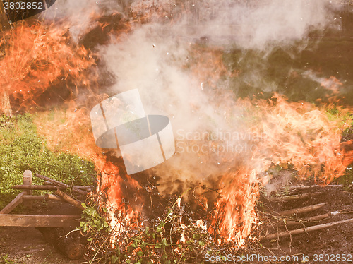 Image of  Burning fire vintage