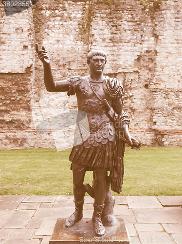 Image of Emperor Trajan Statue vintage