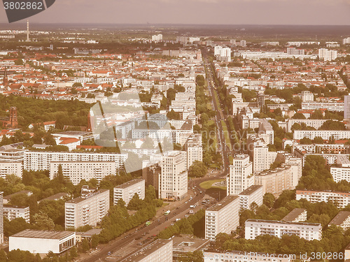 Image of Berlin aerial view vintage