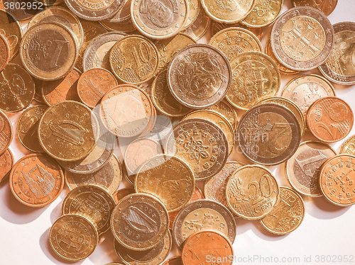 Image of  Euro coins vintage