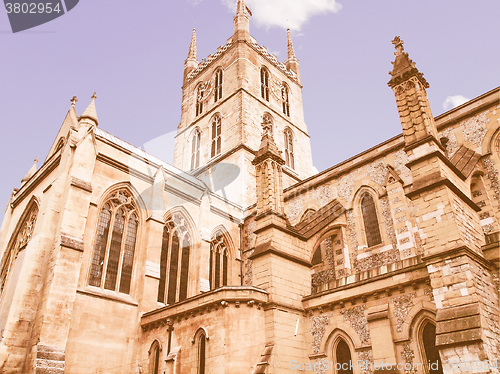 Image of Southwark Cathedral, London vintage