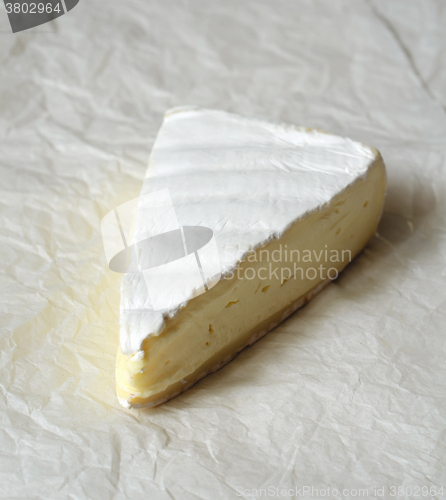 Image of A Slice of Fresh Brie cheese