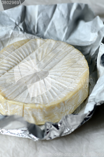 Image of Whole round camembert cheese