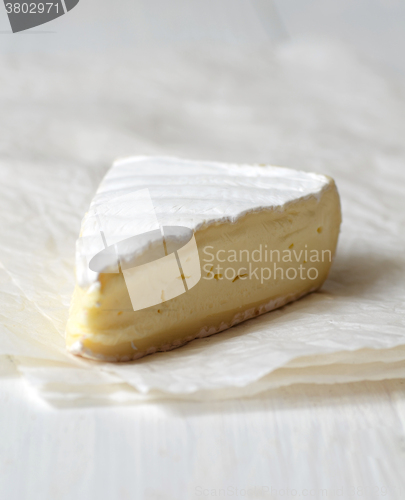 Image of A Slice of Fresh Brie cheese