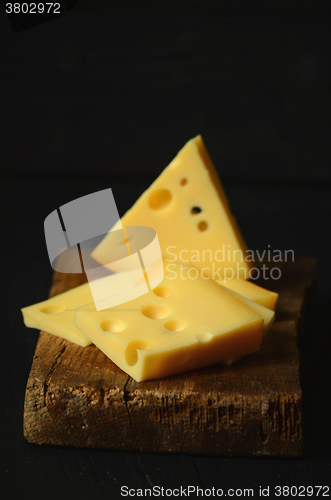 Image of Pieces of swiss cheese