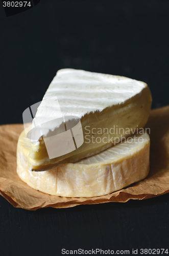 Image of A Slice of Fresh Brie cheese