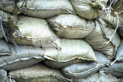 Image of Sandbags outside.