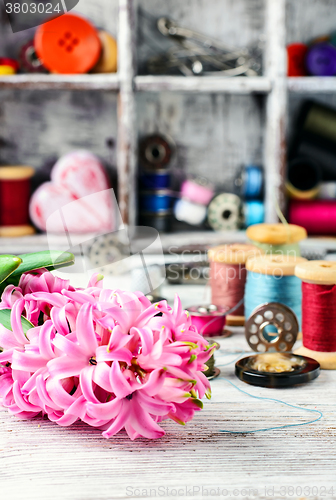 Image of Hyacinth thread decoration