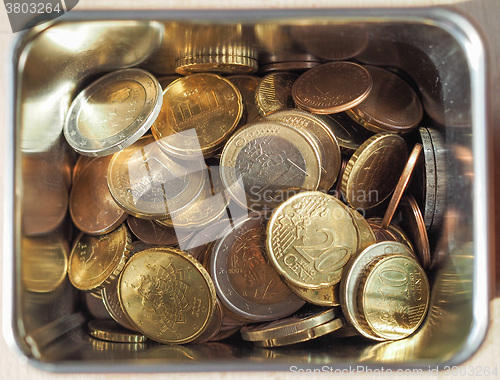 Image of Many Euro coins