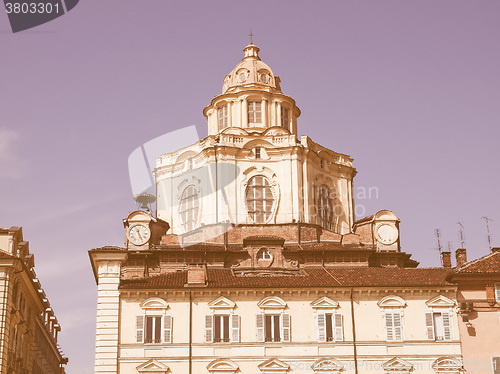 Image of San Lorenzo church, Turin vintage