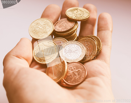 Image of  Euro coins vintage