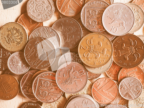 Image of  Pound coins vintage