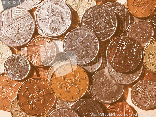 Image of  Pound coins vintage