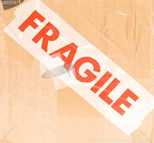 Image of  Fragile picture vintage