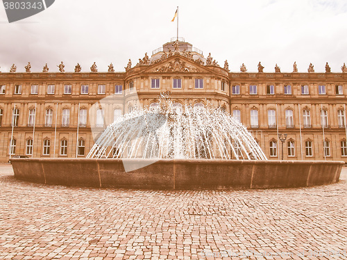 Image of Neues Schloss (New Castle) Stuttgart vintage