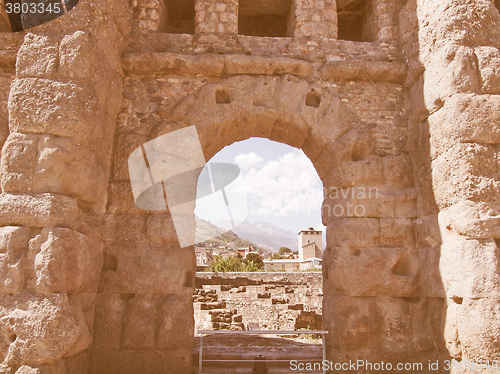 Image of Roman Theatre Aosta vintage