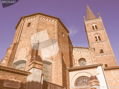 Image of San Domenico church in Chieri vintage