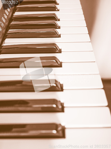 Image of  Music keyboard vintage