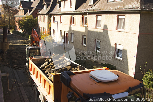 Image of Truck loaded with Asphalt