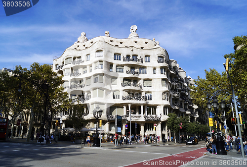 Image of Casa Mila by Antoni Gaudi