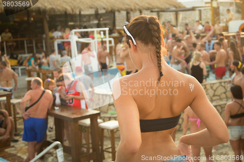 Image of Party on Zrce beach, Novalja, Pag island, Croatia.