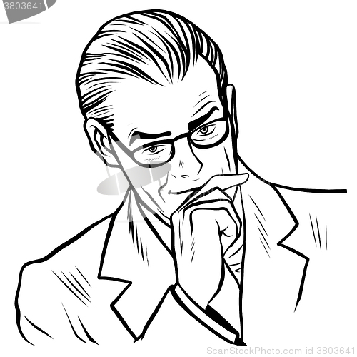 Image of Man businessman online art