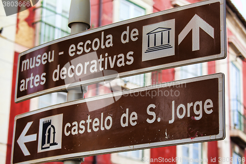 Image of Street Sign on the  Portugal