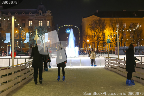 Image of Ice skaters in Zagreb